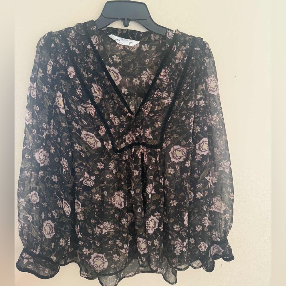 Zara printed top